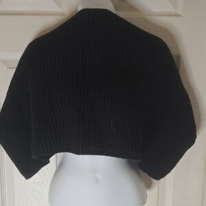Chic Black Knit Wrap for Women